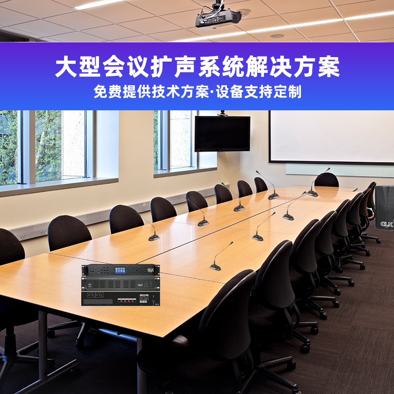 Large Conference Sound Reinforcement System Company Corporate Training Audio Lecture Hall Speech Stadium Sound Reinforcement Set Speakers