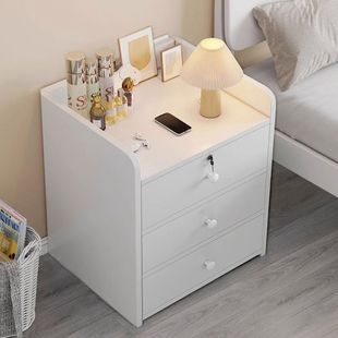 Storage Cabinet Bedside Table Bedroom Home Modern Simple Small Apartment Rental Room Bedside Storage Cabinet Storage Rack