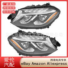 适用2017-2019奔驰GLS X166 W166前LED大灯1668202700 1668202800