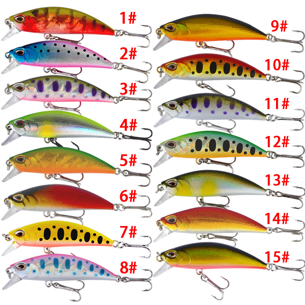 Luya bait fake bait sinking minnow micro-bait 5.5cm5g trembling sinking minnow long-range freshwater cocked mouth bass bait 4