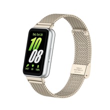 适用三星Galaxy Fit3金属表带 不锈钢米兰钢网卡扣腕带 金属配件