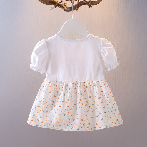 Ladies' Short Sleeve Dress Summer Baby Children Little Girls Two-Piece Princess Skirt 0-1-3 Years Old One Piece Drop Shipping