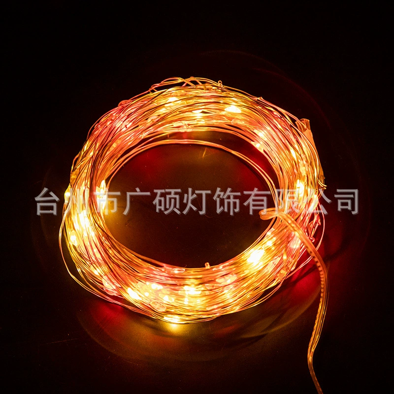 Battery Box USB Copper Wire LED String Lights, Multi-Length 2–20 m, Warm/White/Color