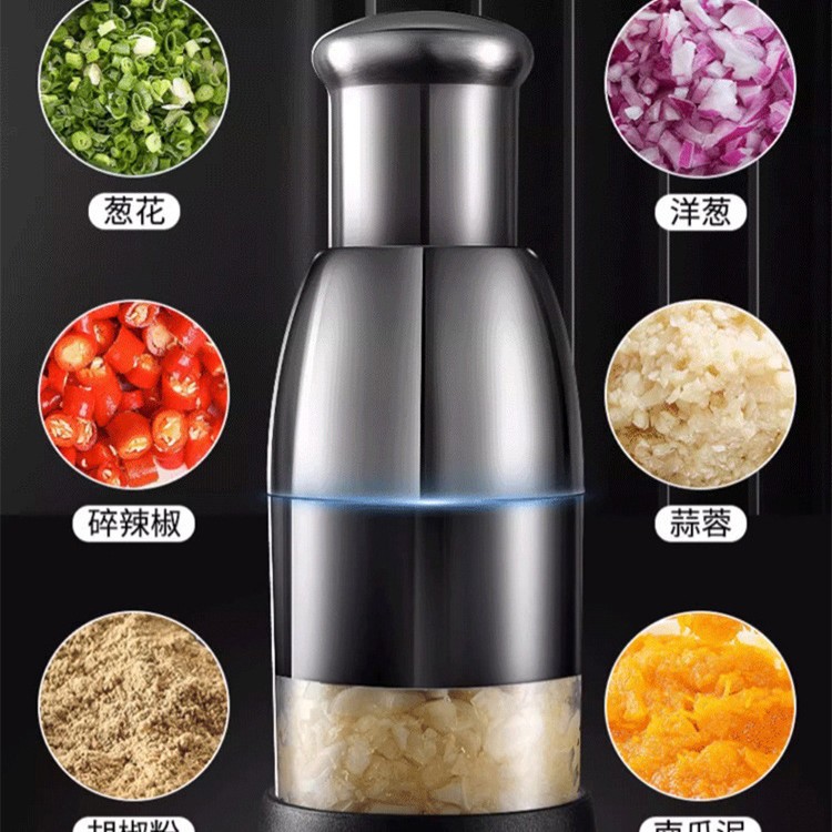 304 palo de acero inoxidable palo de palo de ajo casero barro de cocina herramienta de prensa de cocina multifuncional