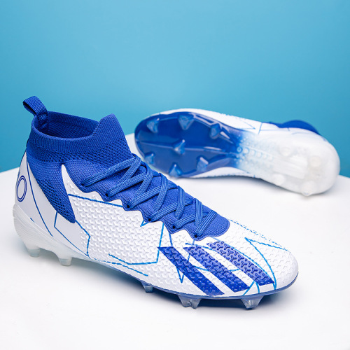 Cross-border Falcon new high-top football shoes long spikes football shoes TF broken spikes special training shoes football men's model