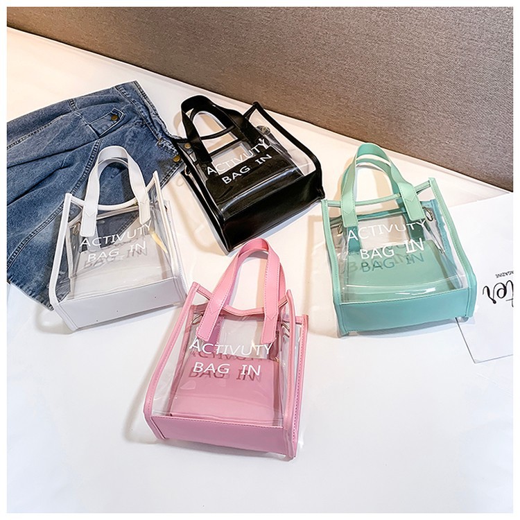 Transparent Small Bag for Women 2025 Spring and Summer New Fashion Satchel Shoulder Bag for Women Crossbody Mother-In-Law Bag Chain Jelly Bag
