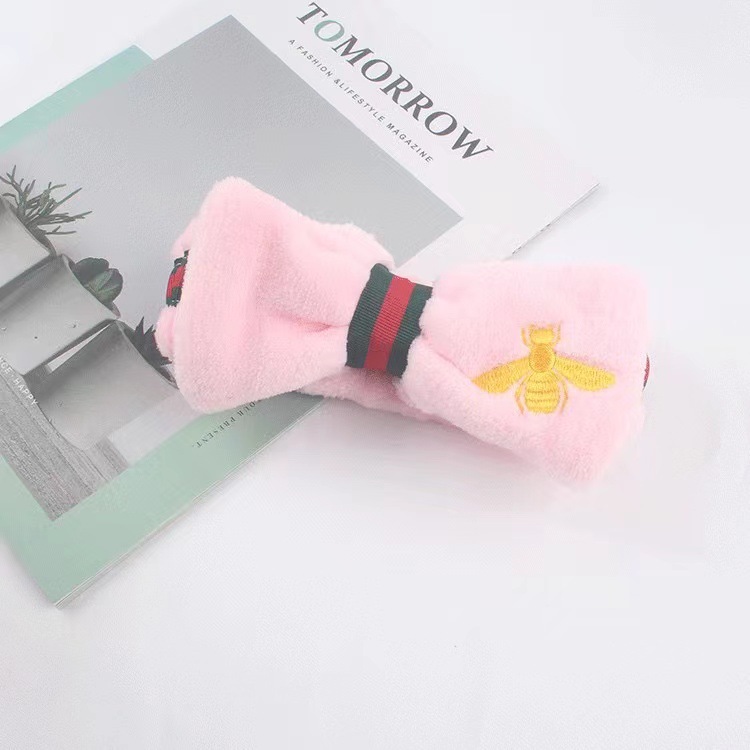 INS estilo arco chica lavado de cara banda de pelo hecho a mano conveniente mascarilla banda de pelo Fuente de la fábrica