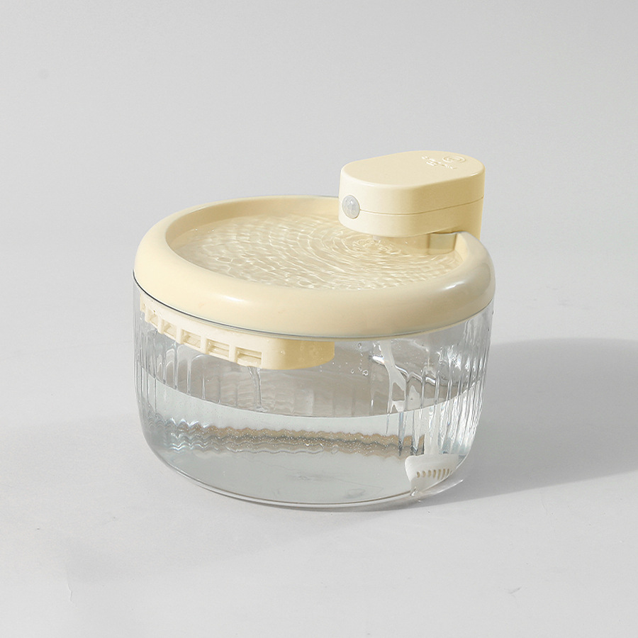 Nuevo producto Dispensador de agua para mascotas Alimentador de agua automático para mascotas Inducción inalámbrica Circulación desenchufada Agua corriente Table para perros