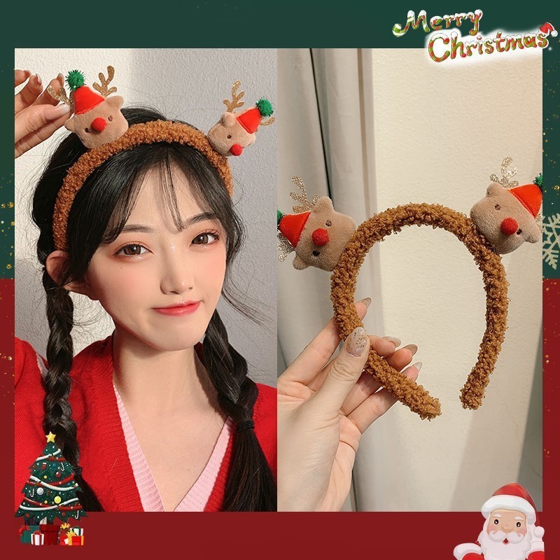 可爱小熊发箍秋冬毛绒洗脸头箍女孩卡通头饰搞怪发卡新品女童|undefined