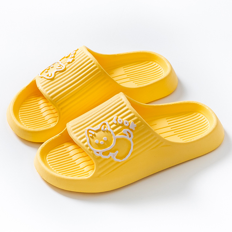 Verano nuevo estilo zapatillas para mujeres, dibujos animados interior hogar antideslizante baño Baño pareja zapatillas para hombres