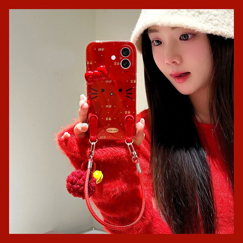 Suitable for Apple 16Promax Mobile Phone Case Iphone15 New Year 13 Get Rich 14Plus Soft 15Ultra/Mini