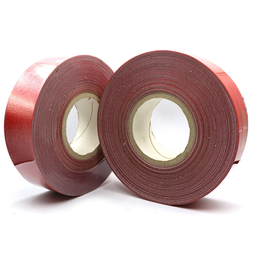 PET红反光纸50MM*50Y安全反光膜警示胶带交通警戒地贴标识划线胶