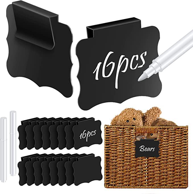 现货花边形标签夹塑胶pvc分类储物夹可拆卸挂篮夹批发收纳架标牌