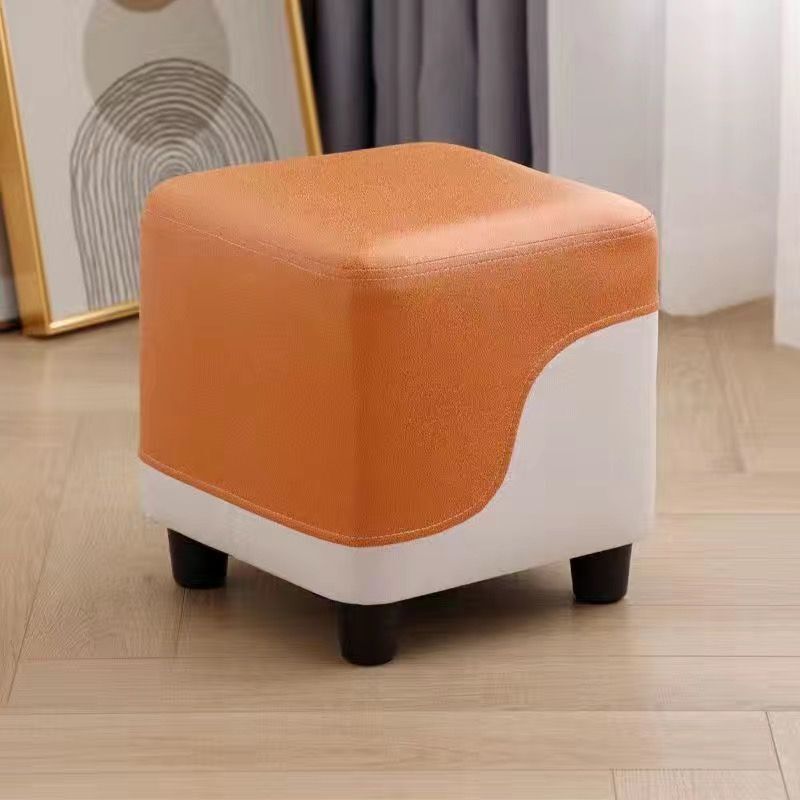 小さなスツール、ホームリビングルームのコーヒーテーブルスツール、ソファスツール、コーヒーテーブル、丸いスツール、正方形のスツール、耐久性のある低いスツール、玄関の靴交換スツール|undefined