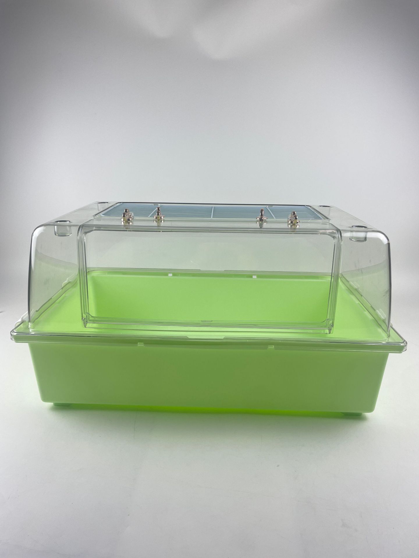 Jaula de hámster acrílico transparente Rutina gallina caja de cría de hámster oso de alambre de oro especial 60 jaula de base