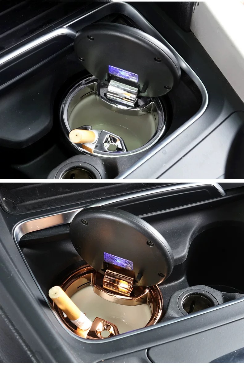 Car ashtray creative multi-functional automatic men's car with lid advanced sense artifact car interior supplies