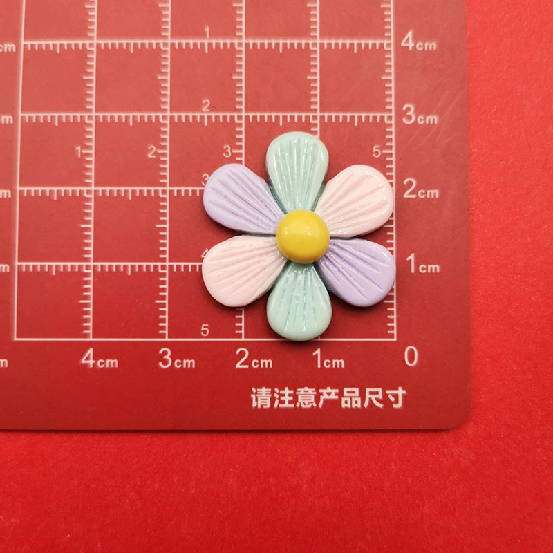 Смоделированный глянцевый орхидея-подобный узор в виде шестилучевой розы из смолы, аксессуары DIY для телефона, головной убор, шпилька для волос, аксессуары, водная чашка, наклейка