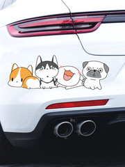 Cute cartoon decorative stickers cat car stickers creative electric motorcycle cover scratches rear window bumper cover