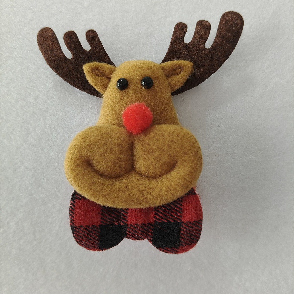 Nuevos dibujos animados de Navidad renos muñeco de nieve Papá Noel accesorios de árbol de Navidad esponja de ciervo arnés accesorios de tocado