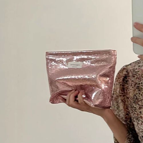 Flashy Handbag Original Makeup Bag Large Capacity Travel Wash Bag Outdoor Storage Bag Organization Pouch Simple Portable