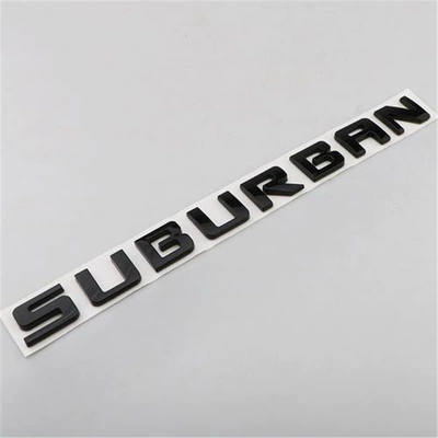 Chevrolet SUBURBAN fender door side emblem ABS pickup truck rear letter sticker car badge (Car logo) - suburban-glossy-black