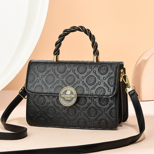 New portable handbag shoulder smooth diagonal bag women's fashion Korean texture foreign trade bag women's manufacturers 2025