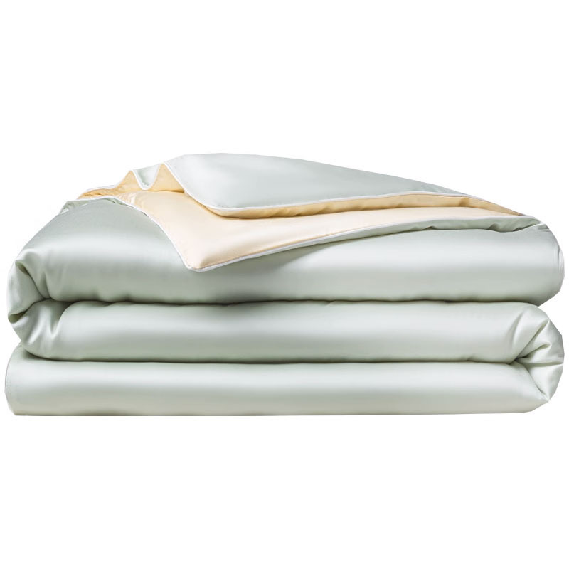 Verano frío, edredón de aire acondicionado, edredón de hielo de seda de verano, cuatro piezas, edredón de hielo delgado, aire acondicionado para una sola persona, verano lavable.