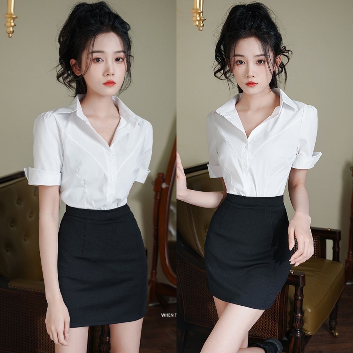 Foot Massage Technician Workwear Feminine Suit Female 2025 Classy Foot Bath Massage Hotel Front Desk Beautician Workwear