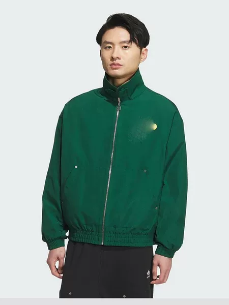 Spring and autumn men's jacket 2026 new model with large logo on the back, turn-down collar jacket, versatile for layering, trendy streetwear coat