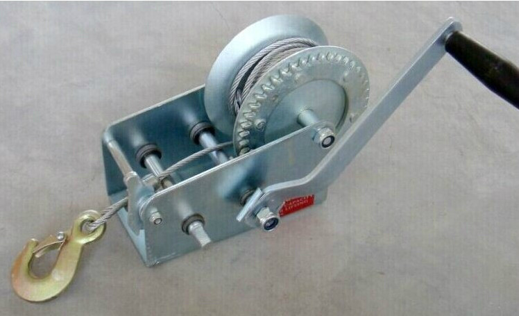 手摇绞盘自锁刹车牵引器手动卷扬机绞车卷帘器游艇摩托艇