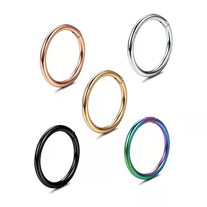 Pointed titanium steel lip stud product view