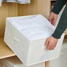 布艺收纳箱衣柜收纳盒衣服储物箱帆布整理盒可折叠家用可定 制尺