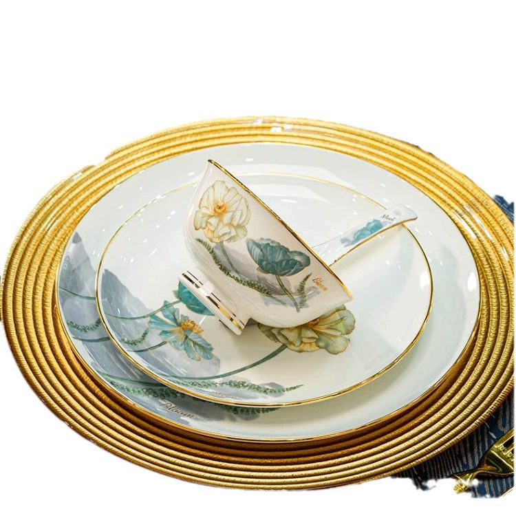 Tableware, set, Chinese style, light luxury style, high-quality style