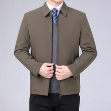 爆款冬季加厚中老年棉衣外套男商务蚕丝棉中年棉服爸爸装保暖棉袄