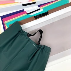Thickened sandpaper tote shopping bag with drawstring, clothing plastic bag, gift packaging bag, takeout packing bag
