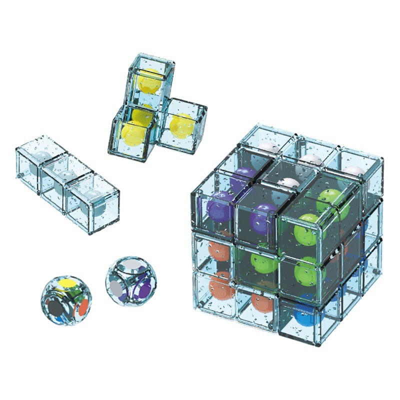 Cubo mágico para niños de Amazon transfronterizo, cubo Soma, bloques de volumen, Tetris, rompecabezas Luban, juguetes de ensamblaje, competición