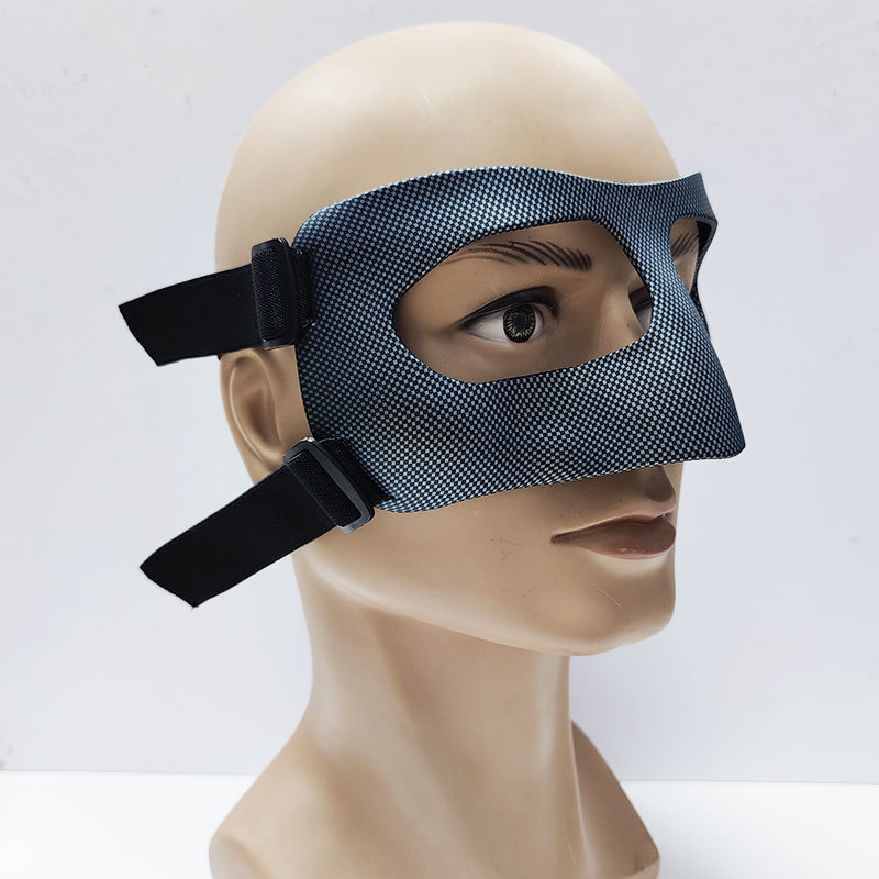 Baloncesto anticolisión máscara de la nariz máscara facial de fútbol de los hombres adultos negros Equipo de Protección deportiva