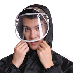 Factory Wholesale Oxford Cloth Single-Layer Raincoat and Rain Pants Set for Heavy Rain Protection, Construction Waterproof Raincoat, Black Separate Rain Gear