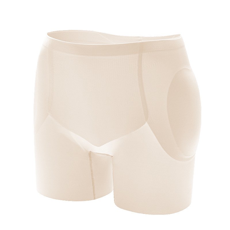 Fengfeng pantalones de cadera de las mujeres de levantamiento de cadera falso cojín ancho falso trasero adelgazamiento ancho cintura alta vientre contracción ropa interior desmontable boxeador pantalones de seguridad