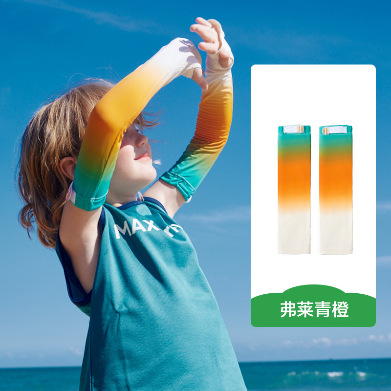 KK Tree Protector solar para niños Mangas de hielo Mangas para niños Mangas para niñas Hilo original Protección UV Mangas de seda de hielo para bebés Clase A