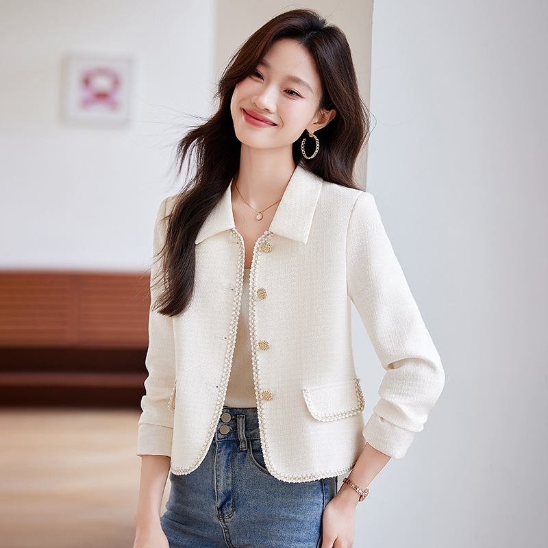 Xiaoxiang Style Short Suit Jacket Women's 2025 Spring and Autumn New Style Elegant Elegant Laps Loose Short Jacket Xiaoxiang Style Short Suit Jacket Women's 2025 Spring and Autumn New Style Elegant Elegant Laps Loose Short Jacket