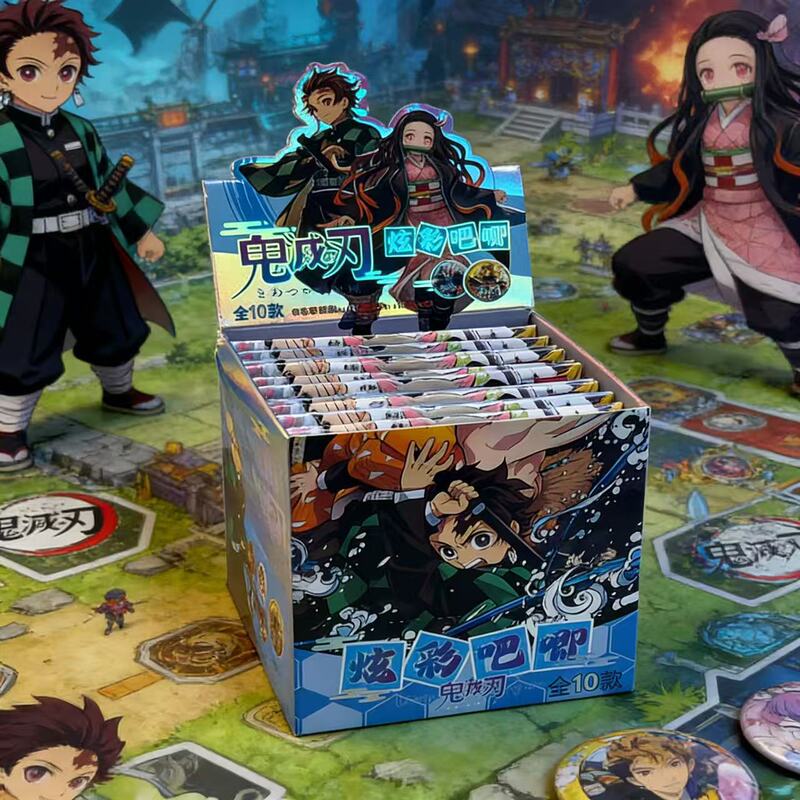 Demon Slayer Blind Box Merchandise, Ita Bag, Tinplate Badge, Merchandise with Protective Cover Demon Slayer Blind Box Merchandise, Ita Bag, Tinplate Badge, Merchandise with Protective Cover