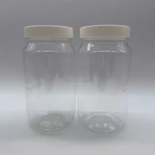 厂家供应PET塑料罐 800ml食品包装罐 广口瓶