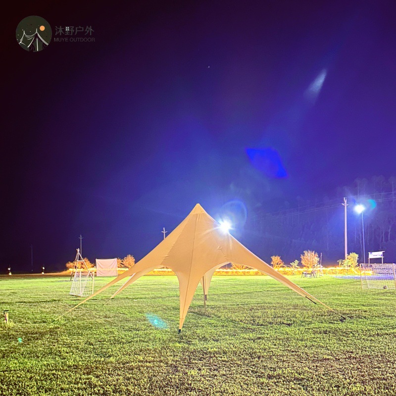 Campamento al aire libre de Muye, campamento de 6 metros, gran cortina de octopus, fabricante de tela de Oxford
