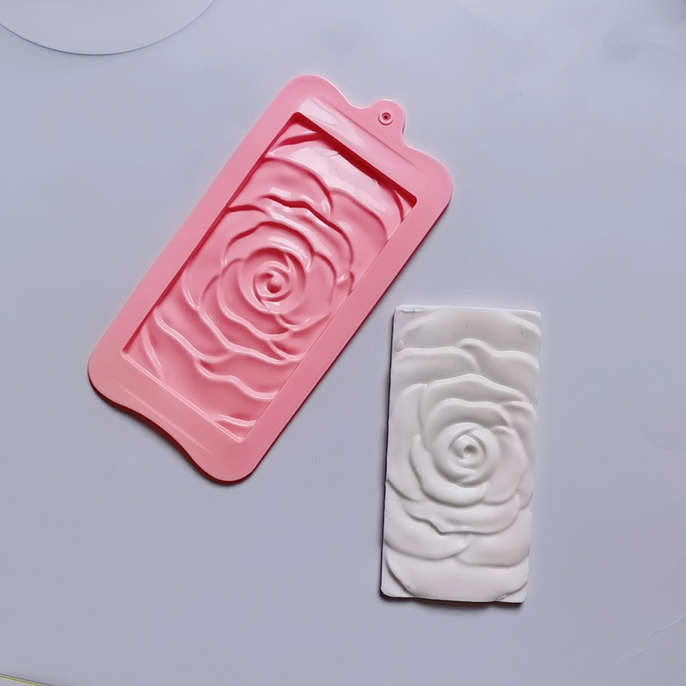 194 chocolate rosa galletas pastel molde de silicona dulces molde de postre utensilios de cocina para hornear harina de arroz