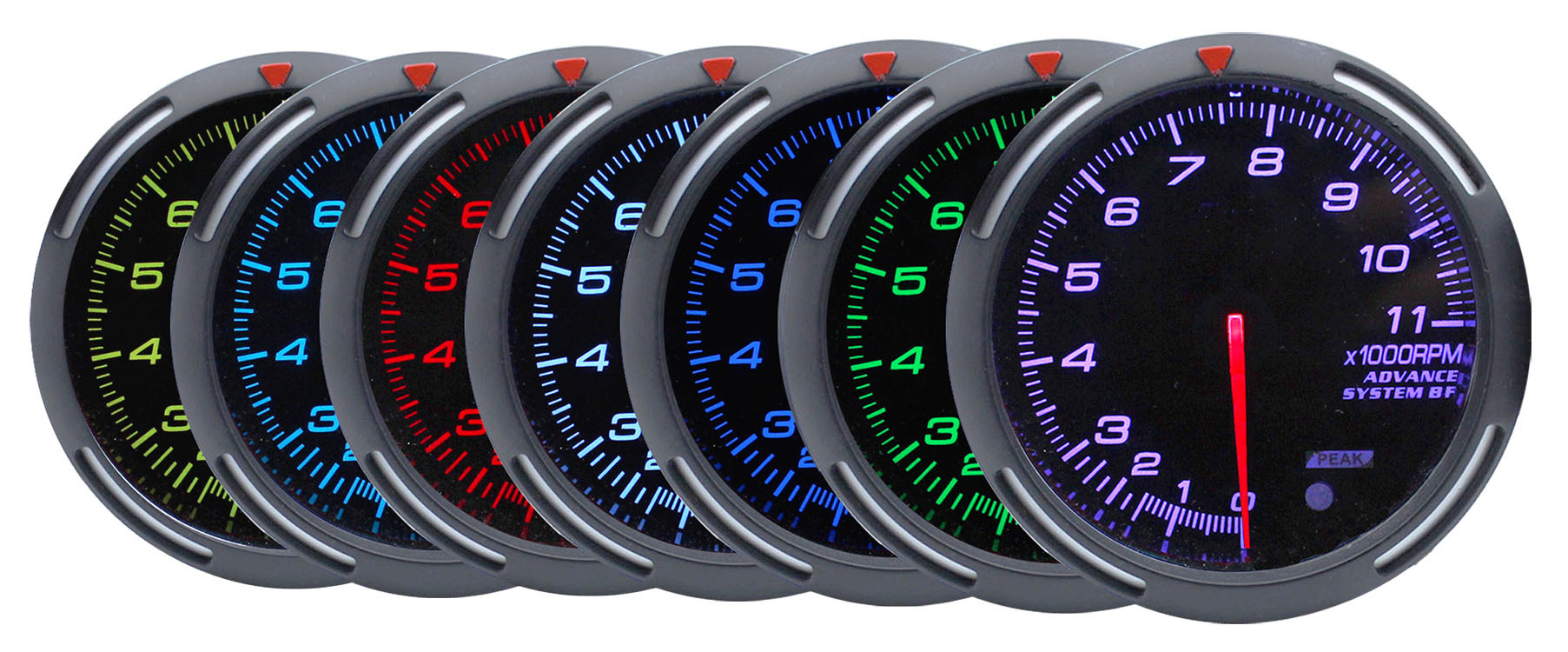 Cross-Border Hot-Selling Car Modification Instrument 3.75inch Defi Large Tachometer 80mm Multi-Color Tachometer