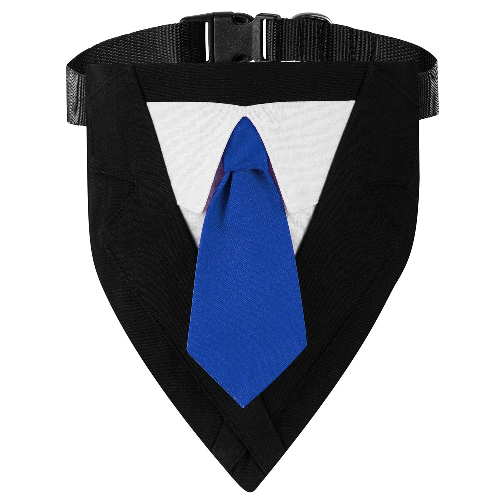 Cross-border exclusivo nuevo traje popular perro triángulo bufanda corbata mascota perro saliva toalla bufanda de la boda