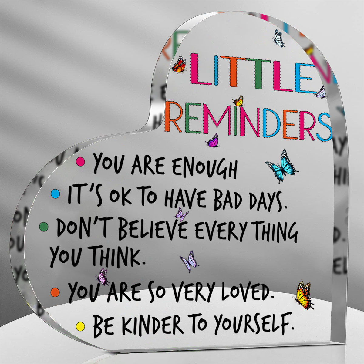 1件，给最好的朋友的振作礼物，给女性的鼓励标志-家庭办公室的透