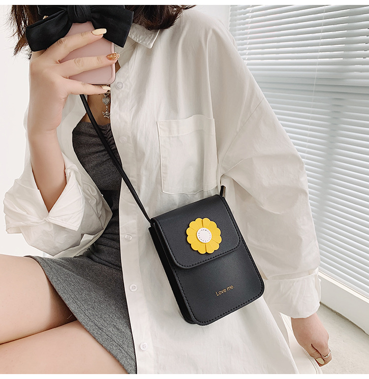 Fashion Sun Flower Contrast Color Messenger Shoulder Bag display picture 23