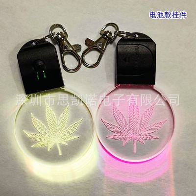 New cross border 3D Night light Key buckle personality Pendant Battery Christmas New Year&#39;s Day Acrylic diy gift recommend